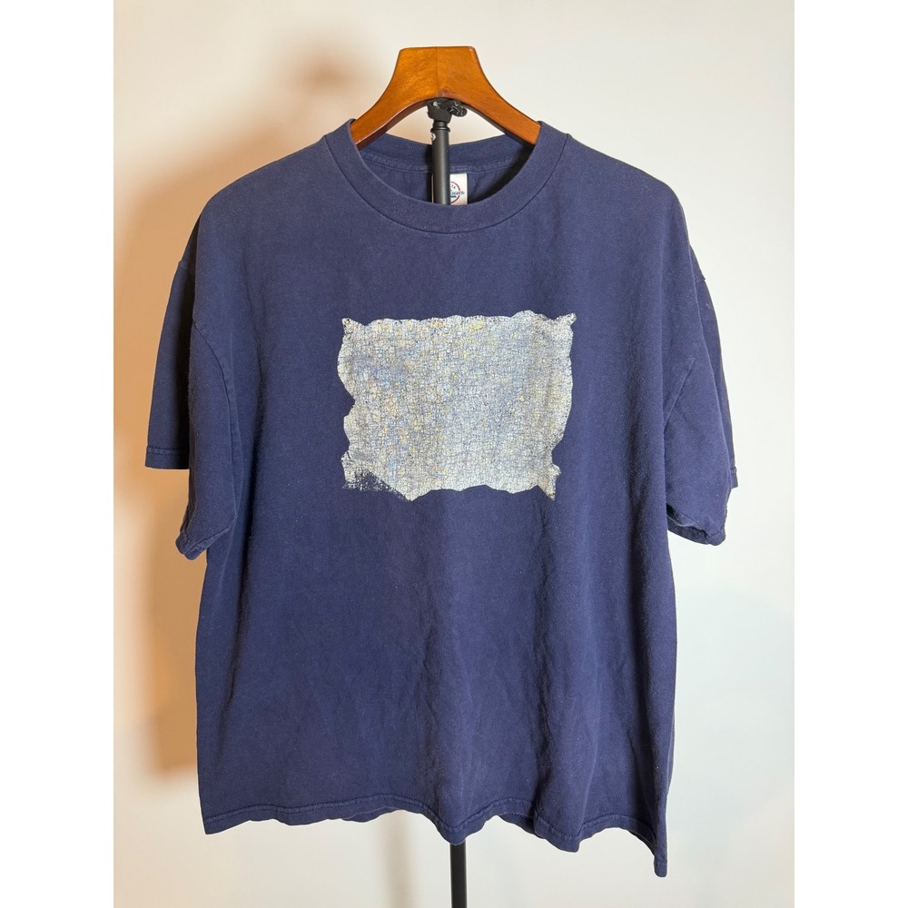 Delta Pro Weight Navy Blue Graphic T-Shirt Mens XL Gregory Tile & Associates